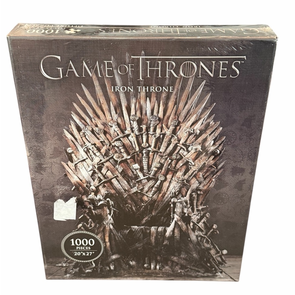 Game of Thrones - Iron Throne 1000 Piece Deluxe Puzzle HBO 2018 NEW SEALED